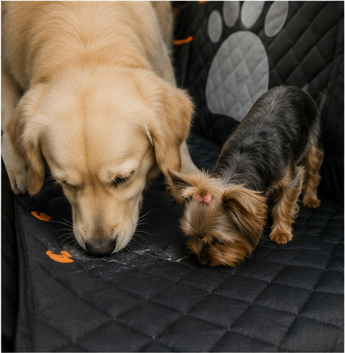 PawRide ,El asiento trasero, a prueba de perros