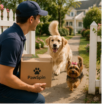 PawSpin electric dog paw cleaner cup in black and white